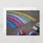 The Pot of Gold at the End of the Rainbow, Chalk Postcard (Front/Back)