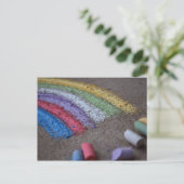 The Pot of Gold at the End of the Rainbow, Chalk Postcard (Standing Front)