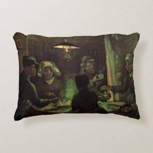 The Potato Eaters by Vincent van Gogh Accent Pillow
