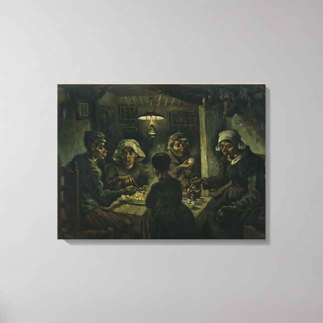 The Potato Eaters by Vincent Van Gogh Canvas Print (Front)