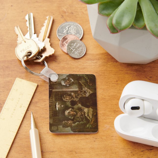 The Potato Eaters by Vincent van Gogh Keychain (Desk)