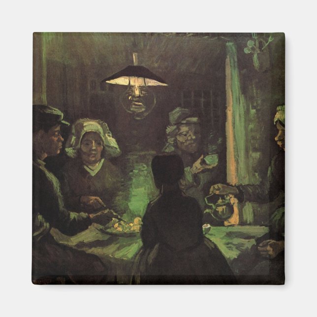 The Potato Eaters by Vincent van Gogh Magnet (Front)