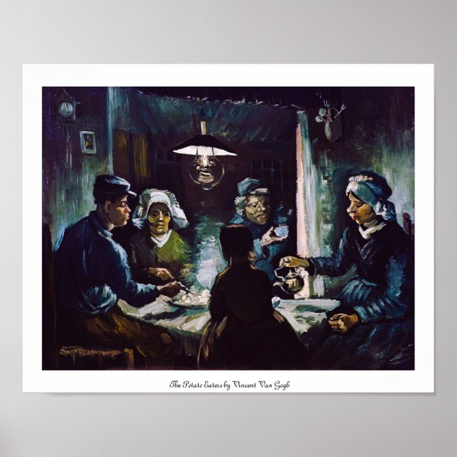 The Potato Eaters by Vincent Van Gogh Poster (Front)