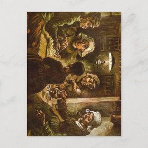 The Potato Eaters Vincent van Gogh Artwork Holiday Postcard