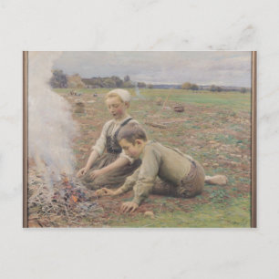 The Potato Gatherers, 1898 Postcard