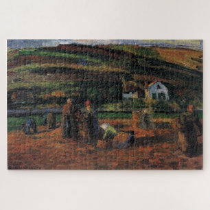 The Potato Harvest, 1874 – Camille Pissarro Jigsaw Puzzle