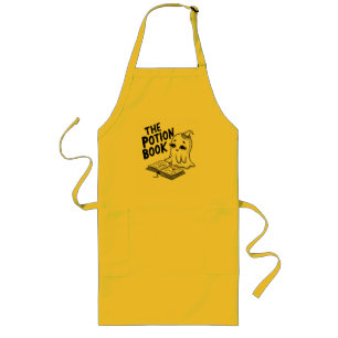 The Potion Book For Halloween Long Apron