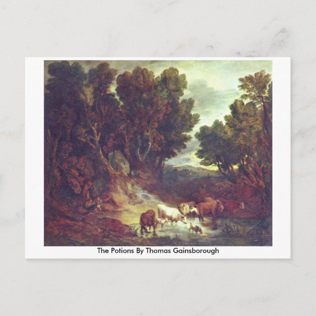 The Potions By Thomas Gainsborough Postcard (Front)