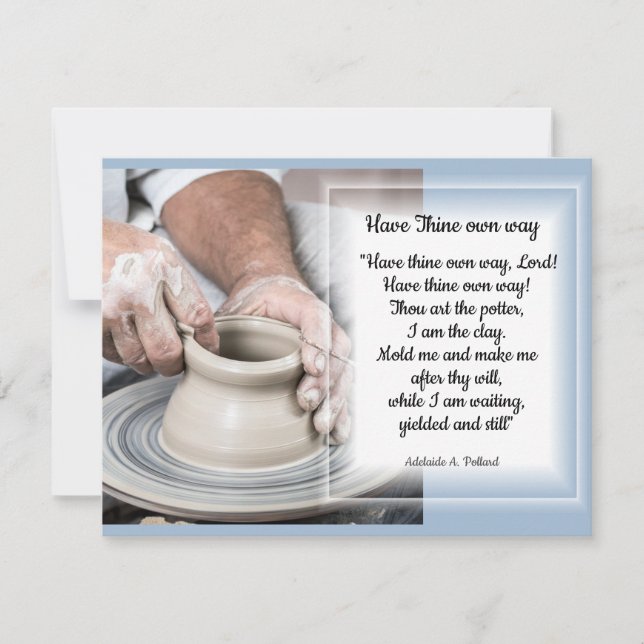 The Potter at work Card (Front)
