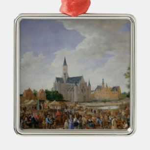 The Potters' Fair at Ghent Metal Ornament