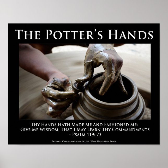 The Potter's Hands. How God Shapes Us. Poster (Front)