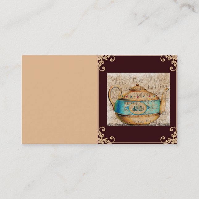 Thé pour deux Cartes de visite (Devant)