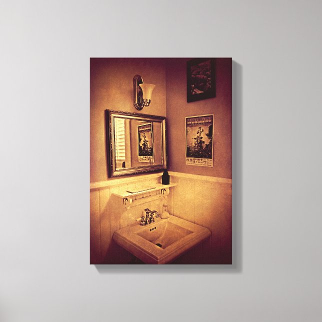 The Powder Room - poster Canvas Print (Front)