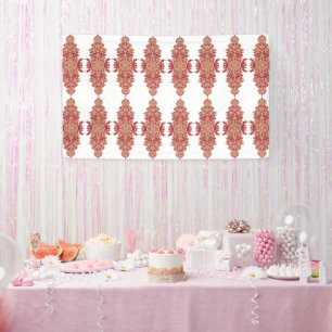 The Power of a Black Background with a Red Pattern Banner