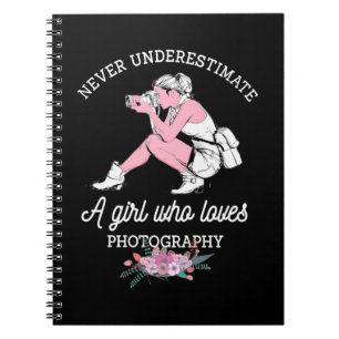 The Power Of A Girl Who Loves Photography Notebook