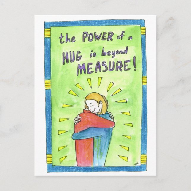The Power of a Hug Postcard (Front)
