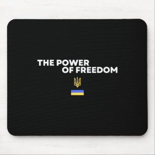 The Power Of Freedom Trident Ukrainian Flag Symbol Mouse Pad