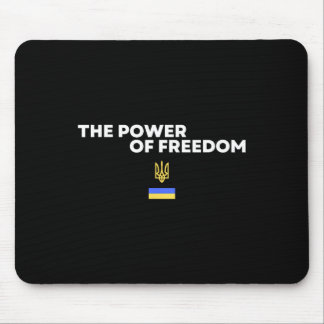 The Power Of Freedom Trident Ukrainian Flag Symbol Mouse Pad