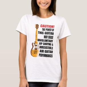 The Power Of Guitar Women White T-Shirt