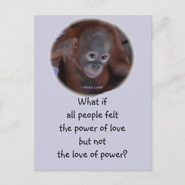 The Power of Love Invitation Postcard (Front)