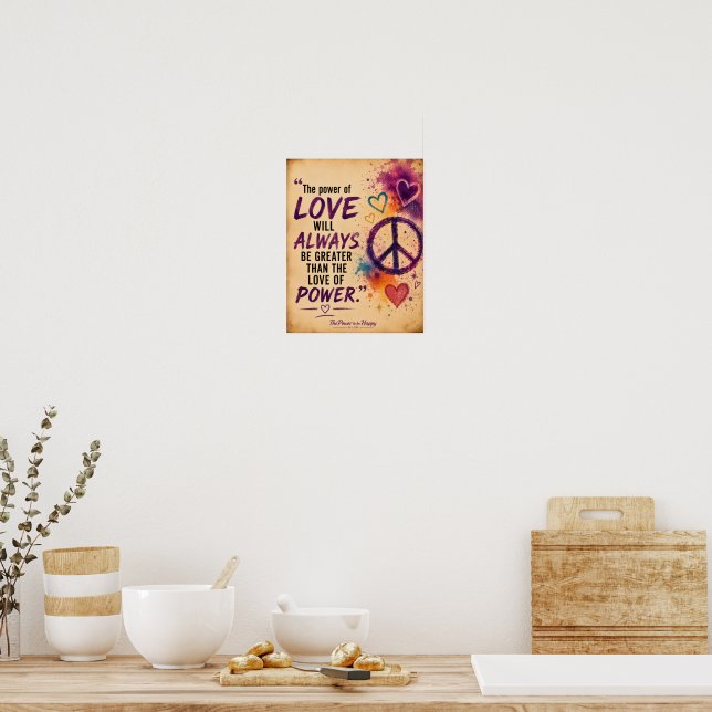 THE POWER OF LOVE POSTER (Kitchen)