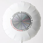 The power of mathematics balloon<br><div class="desc">Illustrates the importance of mathematics together with fun, for knowledge power in life.</div>