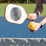The power of mathematics pickleball paddle<br><div class="desc">Illustrates the importance of mathematics together with fun, for knowledge power in life.</div>