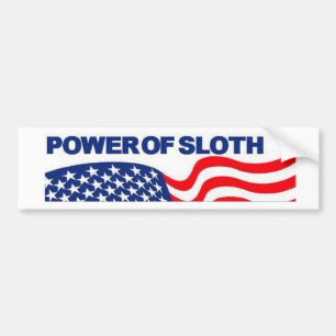 The Power of Sloth Bumper Sticker