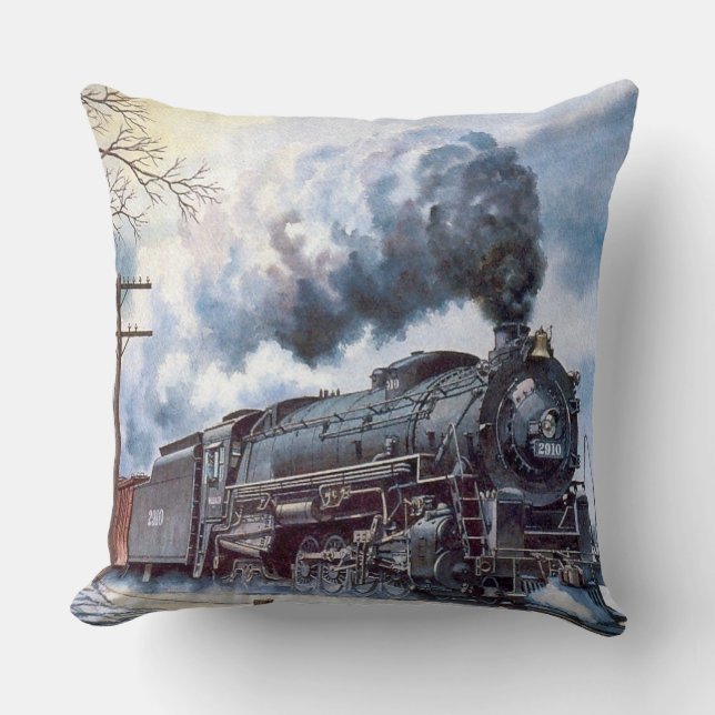 The Power of Steam Throw Pillow (Front)
