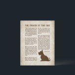 The Power of the Dog Poem - Rudyard Kipling  Postcard<br><div class="desc">Rudyard Kipling was a lover of scottish Terrier. The poem « the power of the dog » speaks about the important relationship that humans develop with their dog companion. The fact is that a dog has a short life and it brings so much sadness and sorrow when we lose them.</div>