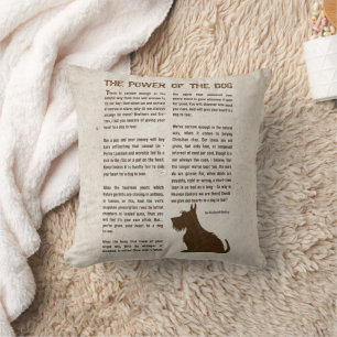 The Power of the Dog Poem - Rudyard Kipling  Throw Pillow