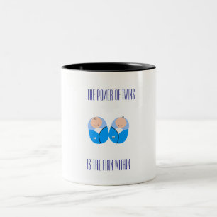 The Power of Twins Two-Tone Coffee Mug