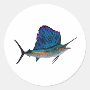THE POWER SAIL CLASSIC ROUND STICKER