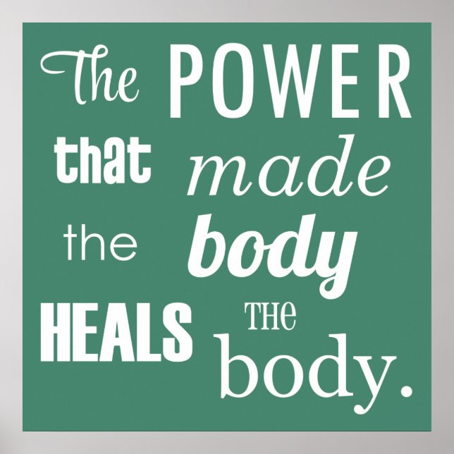 The Power That Made The Body Chiropractic Poster (Front)