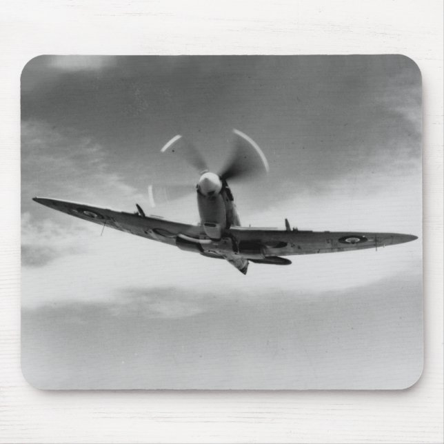 'The Power & The Glory' - Supermarine Spitfire WW2 Mouse Pad (Front)