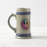 THE POWER TO BE HAPPY SMILE BEER MUG