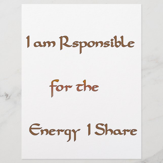 The Power Within: Energy Matters (Front)