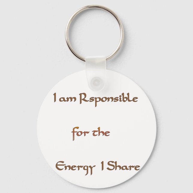 The Power Within: Energy Matters Keychain (Front)