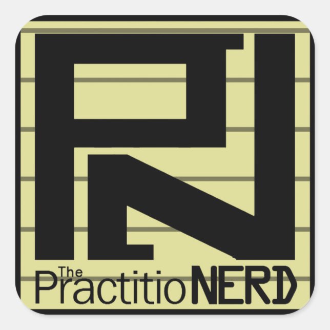 The PractitioNERD "Original" Sticker (3" x 3") (Front)