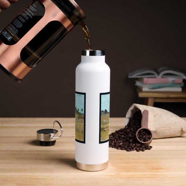 The Prairie Lands of South Dakota Water Bottle (Coffee)