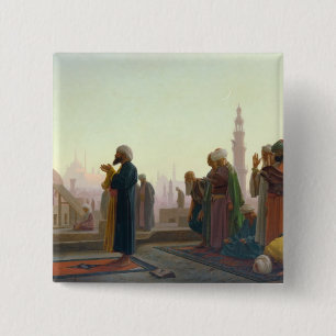 The Prayer, 1865 2 Inch Square Button