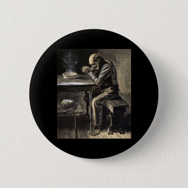 The Prayer 2 Inch Round Button (Front)