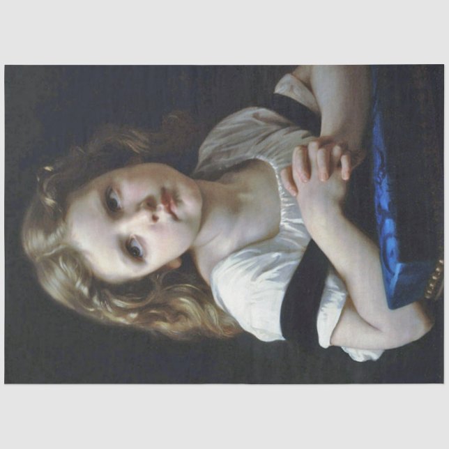 The Prayer, Bouguereau Tissue Paper (Front)