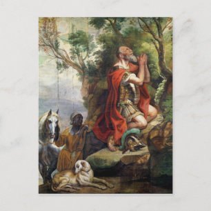 The Prayer of Gideon, cartoon for a tapestry Postcard