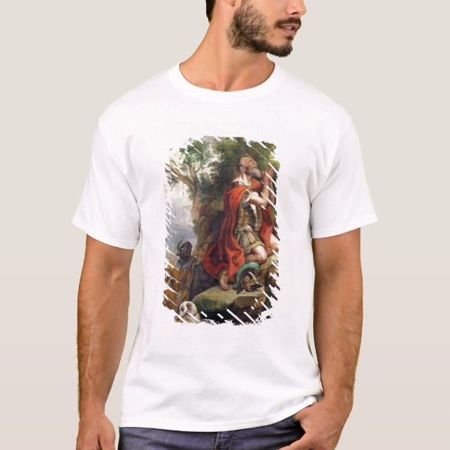 The Prayer of Gideon, cartoon for a tapestry T-Shirt (Front)