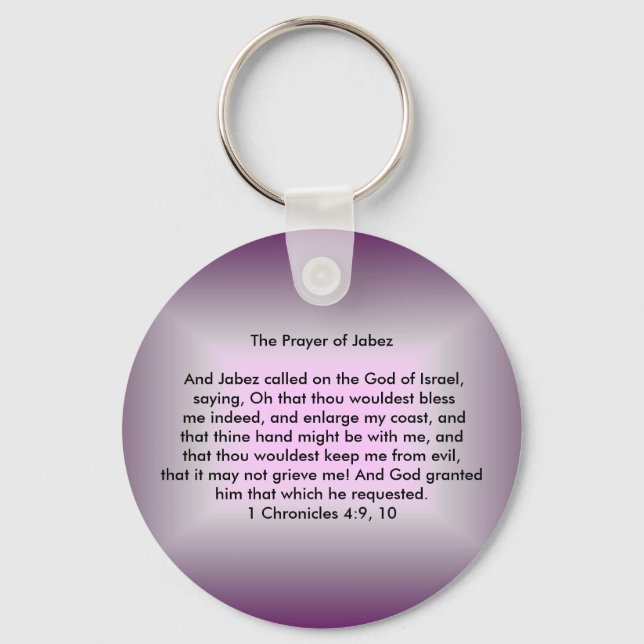 The Prayer of Jabez Keychain (Front)