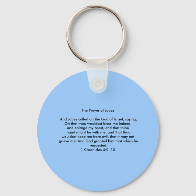 The Prayer of Jabez Keychain (Front)