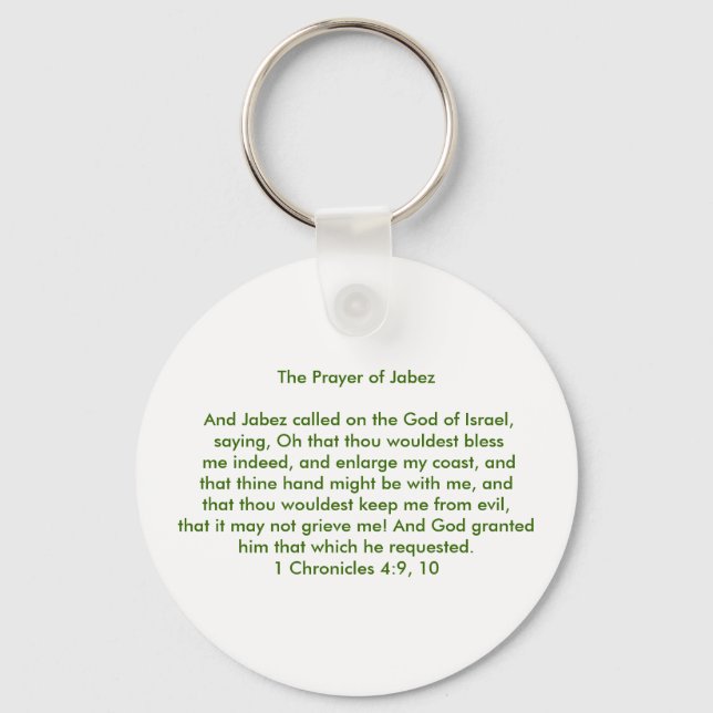 The Prayer of Jabez Keychain (Front)