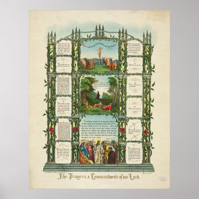 The Prayers and Commandments of Our Lord Poster (Front)