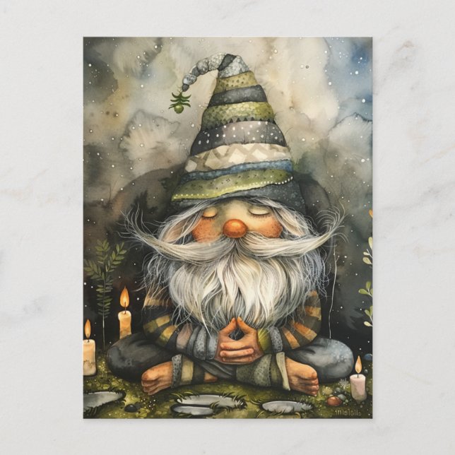 The Praying Gnome Postcard (Front)